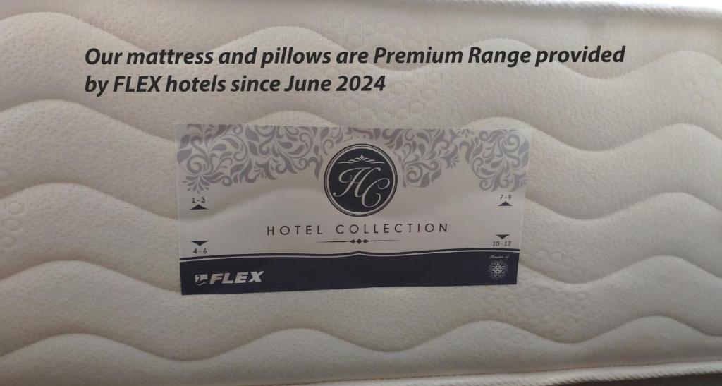 Luxurious hotel mattress with premium range bedding by FLEX hotels, available since June 2024.