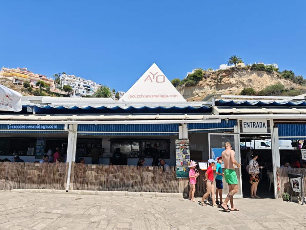 Chiringuito Ayo entry in burriana Beach